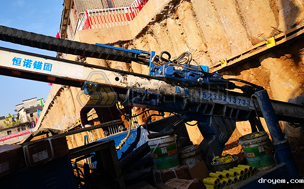 全国首例自钻式基坑支护应用