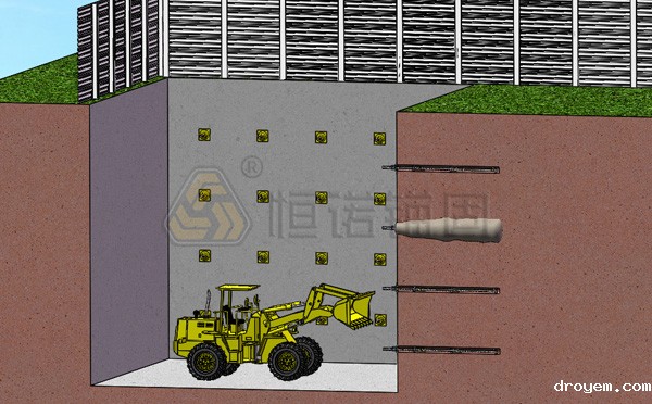 深基坑自钻式锚杆支护